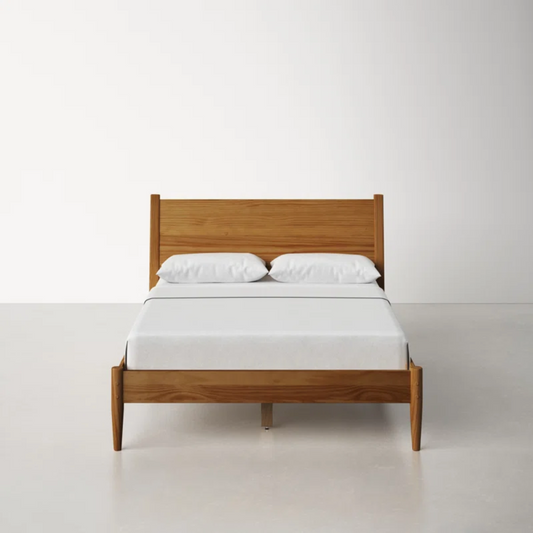 Minimalist Solid Wood Bed Frame - Sleek Modern Design